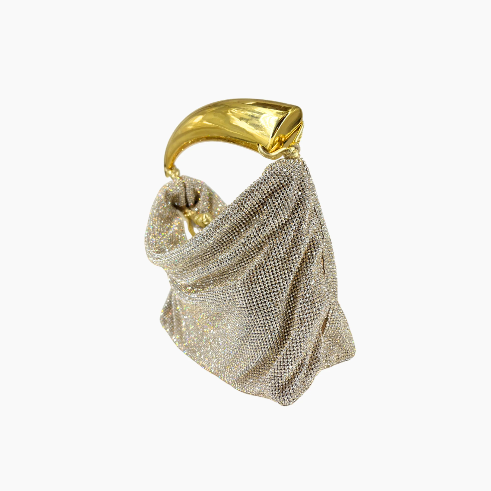 Blake Mini Strass Mesh Bag - Yellow Shadow - Image 2