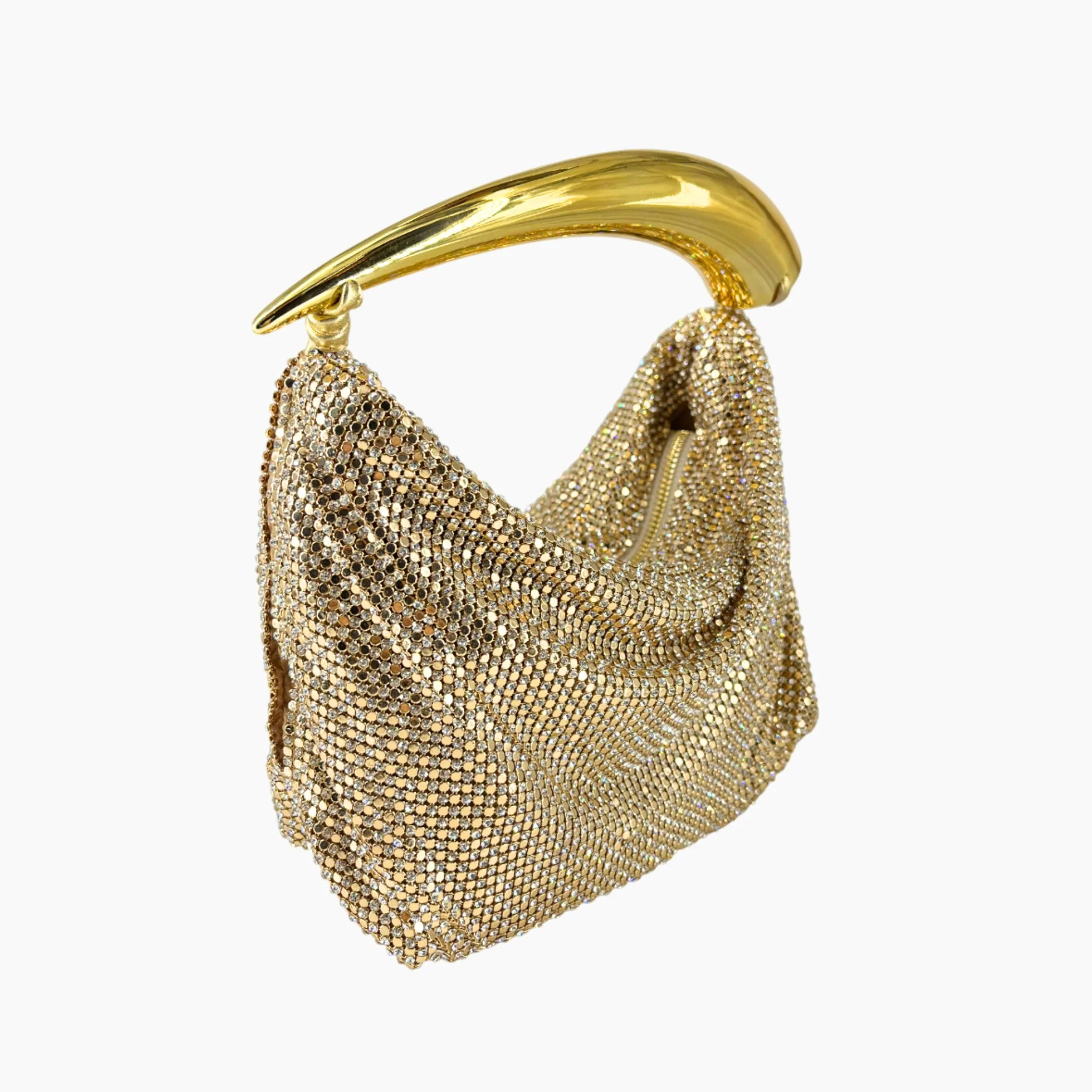 Blake Mini Strass Metal Mesh - Yellow White - Image 2