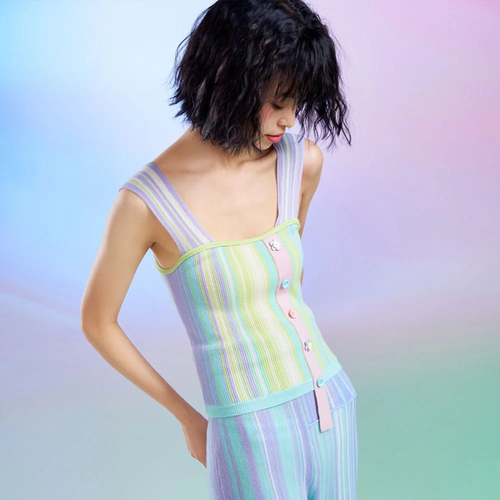Wool Vest - Lilac - Image 3
