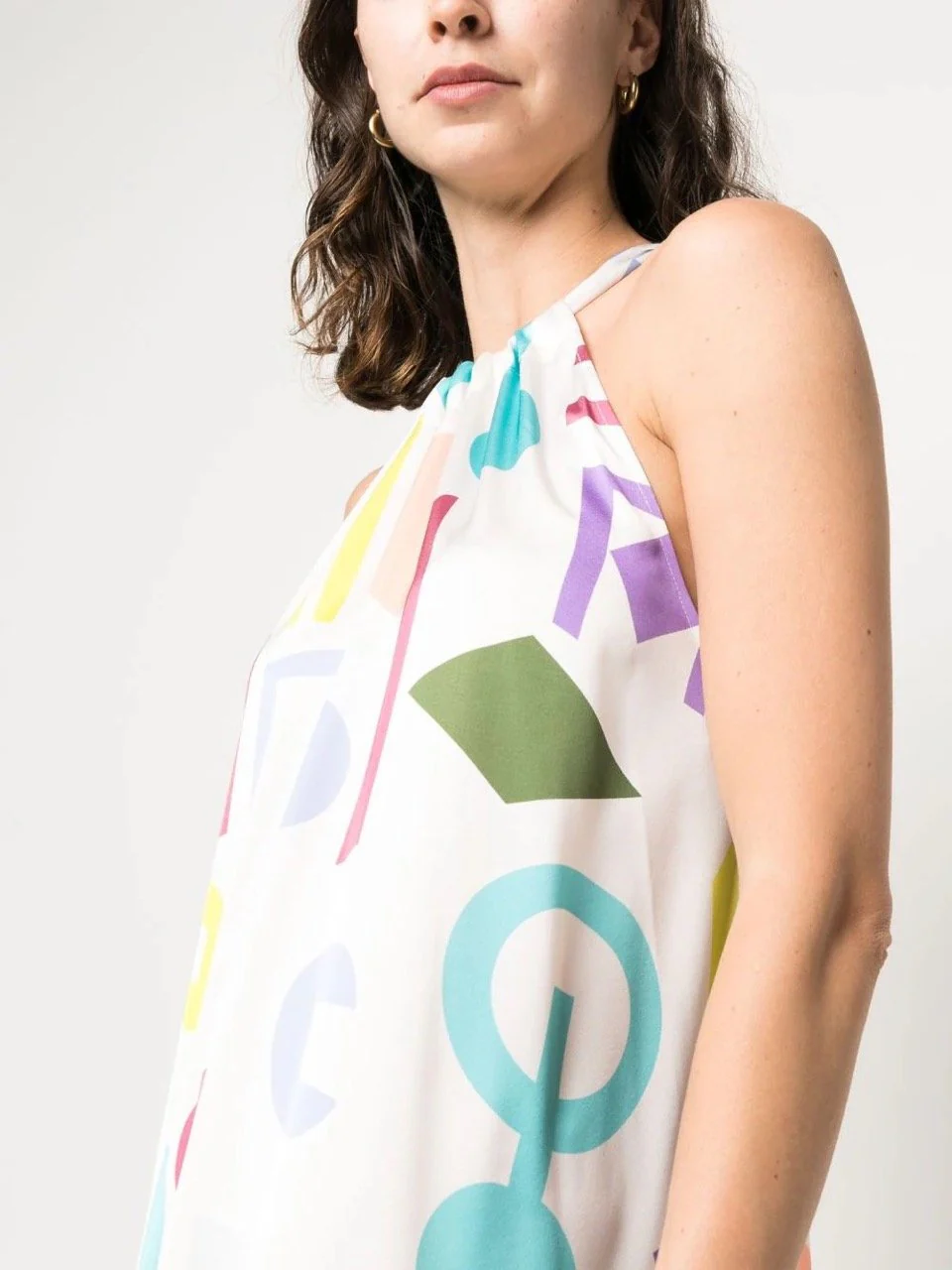 Daxos Halterneck Maxi Dress - Multicolour - Image 3