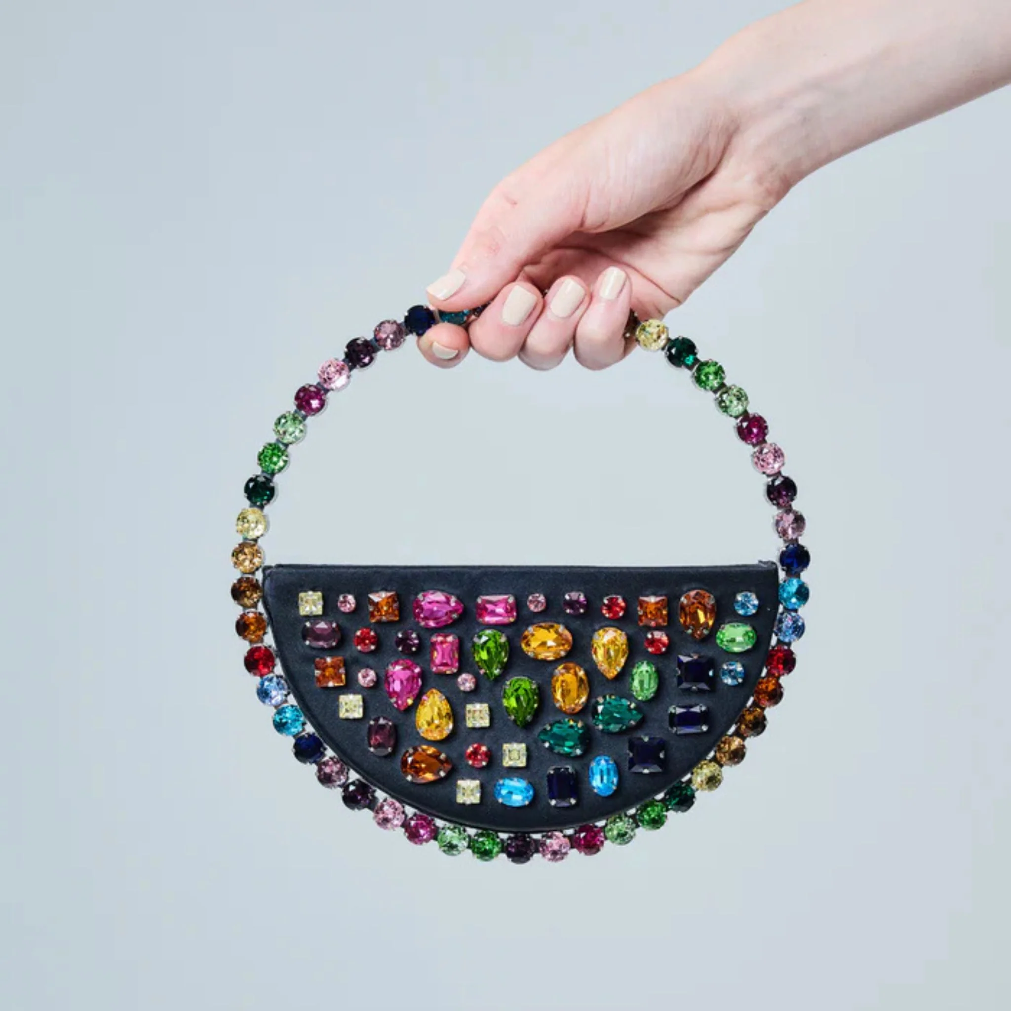 Eternity Stones Embroidery Clutch - Rainbow - Image 3
