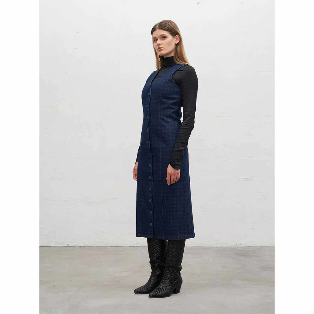 Calvinia Dress - Blue & Black - Image 2