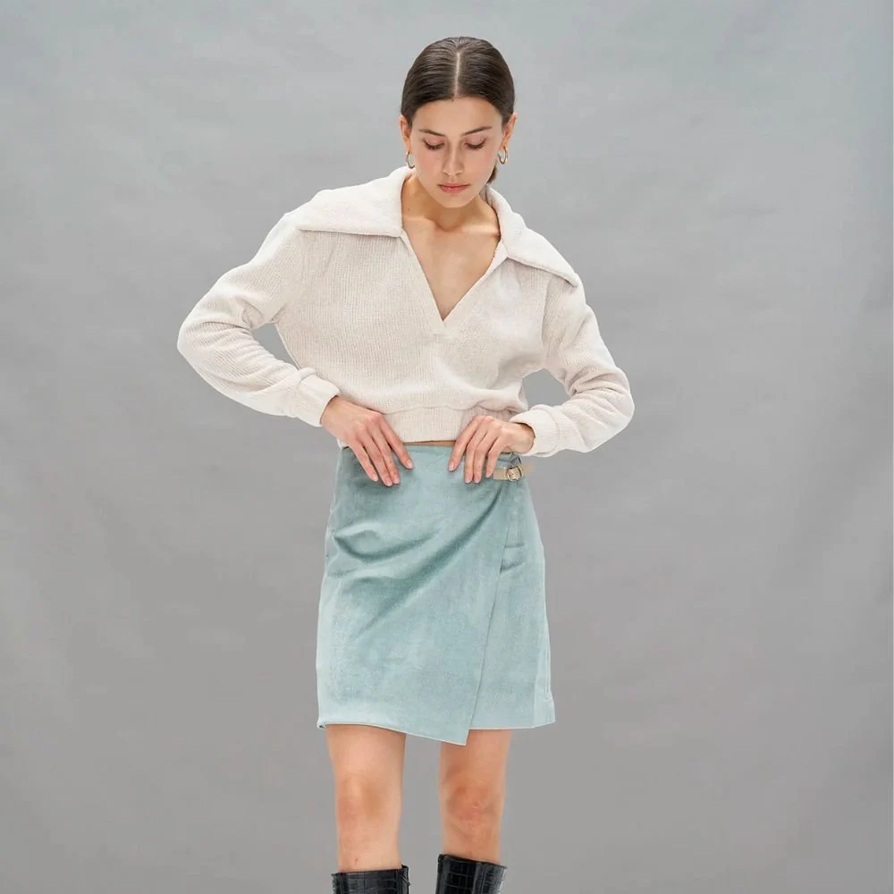 Mera Skirt - Green & Grey