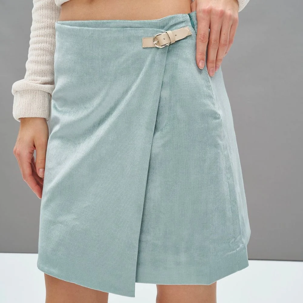 Mera Skirt - Green & Grey - Image 2