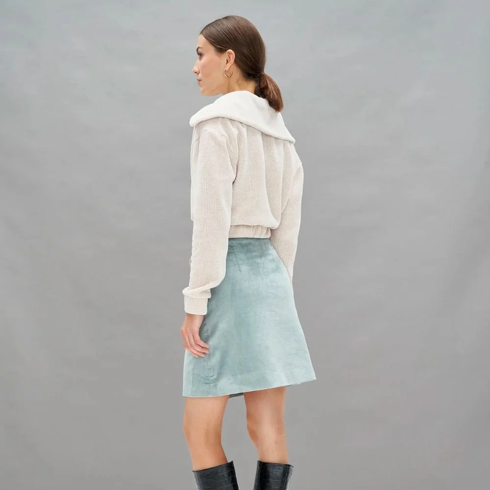 Mera Skirt - Green & Grey - Image 4