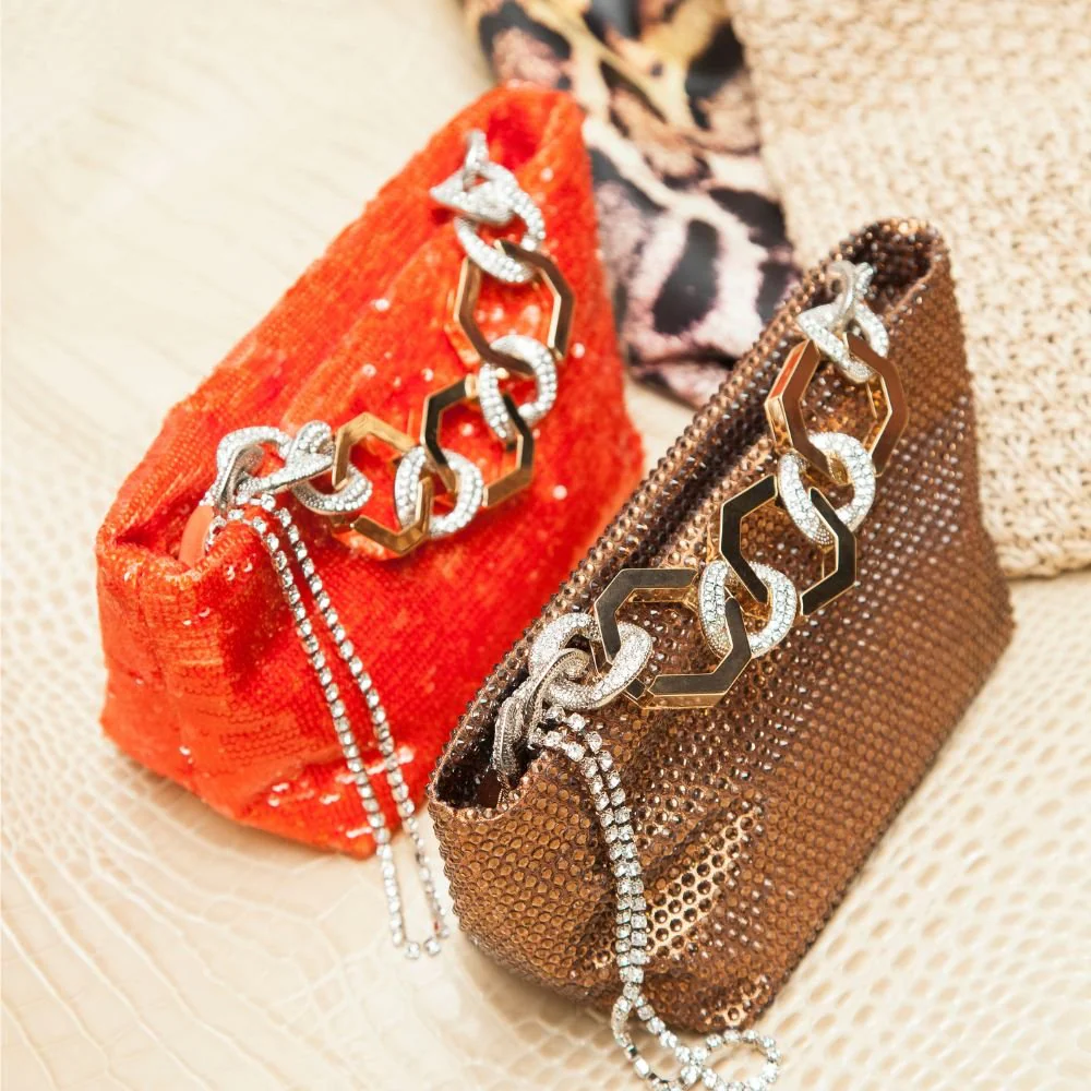 Jessye Sequins Bag - Orange - Image 3