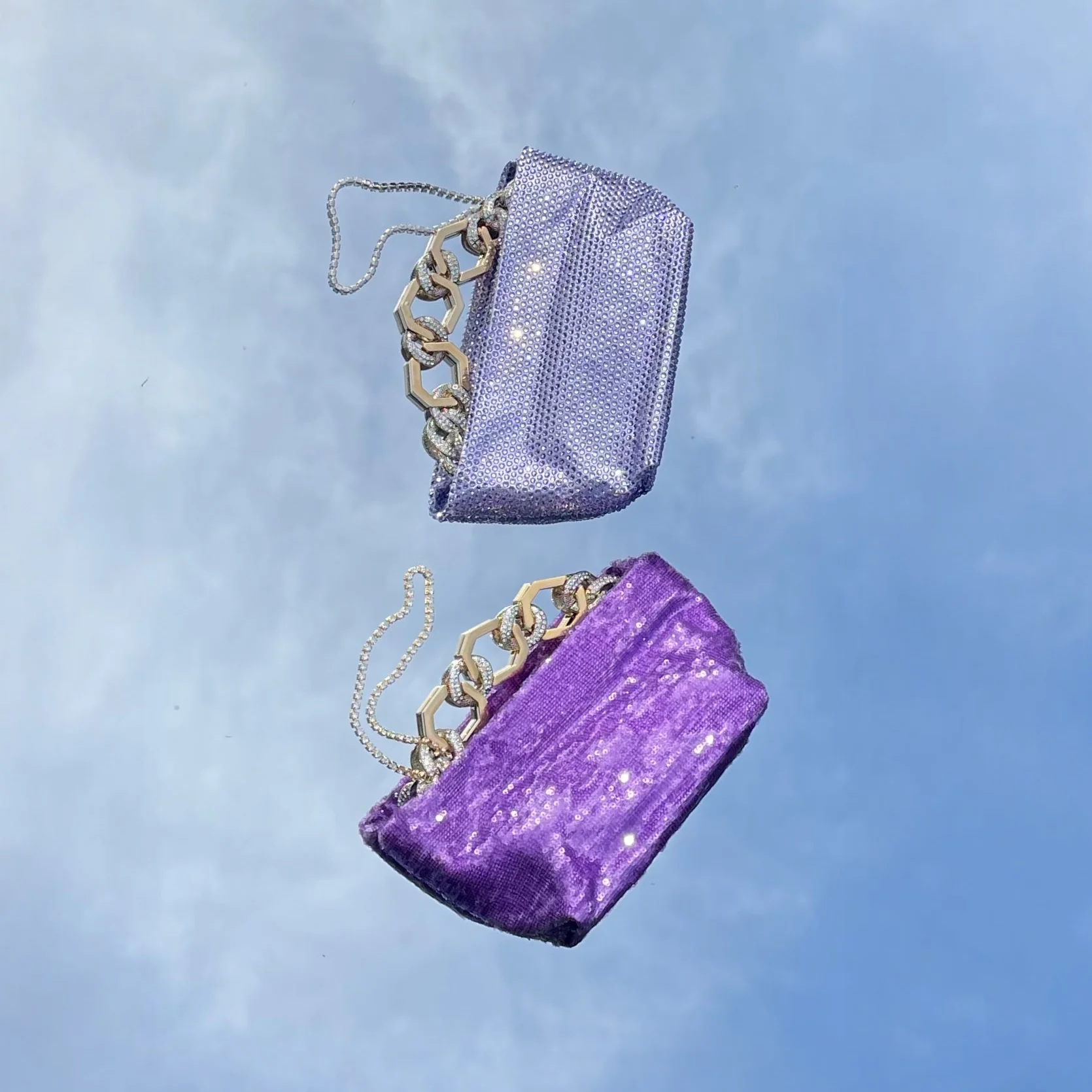 Jessye Sequins Bag - Violet - Image 2
