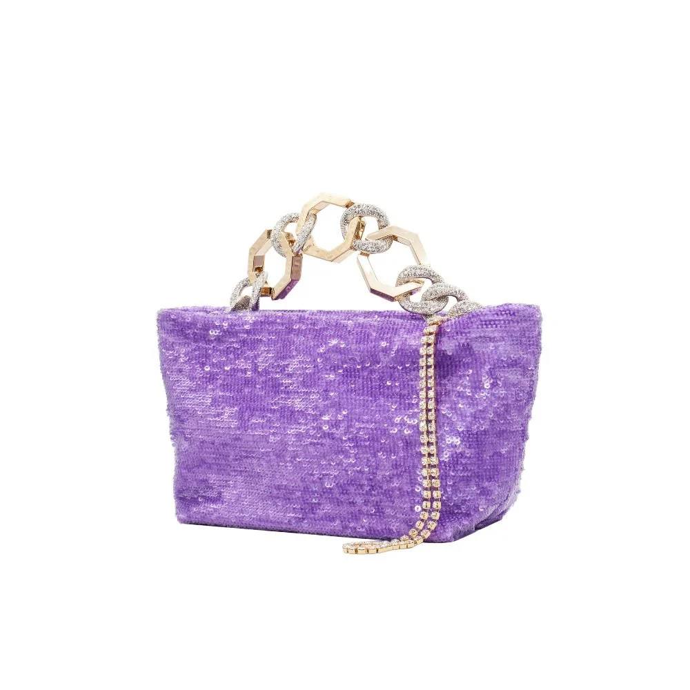 Jessye Sequins Bag - Violet - Image 3