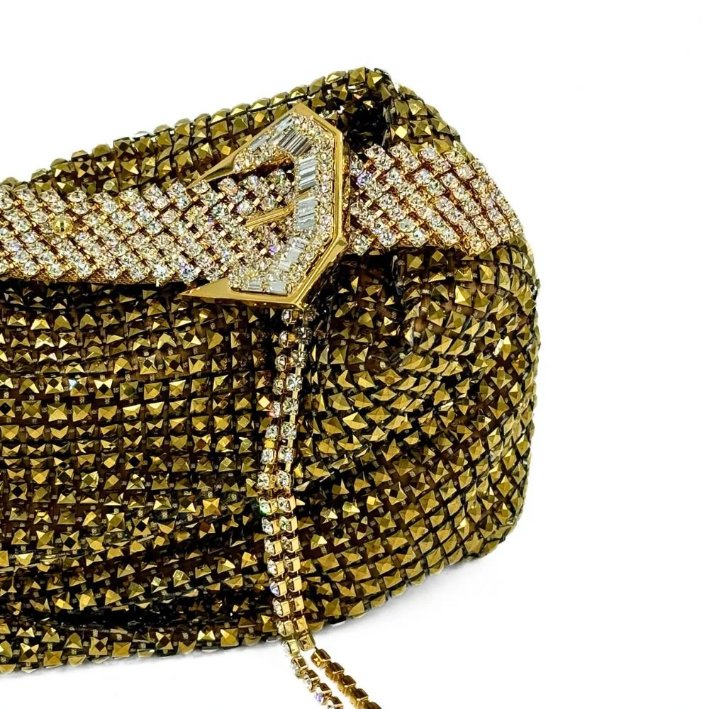 Jill Net Gold Bag - Image 3