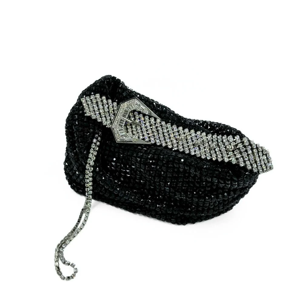 Jill Net Jet Black Bag - Image 2