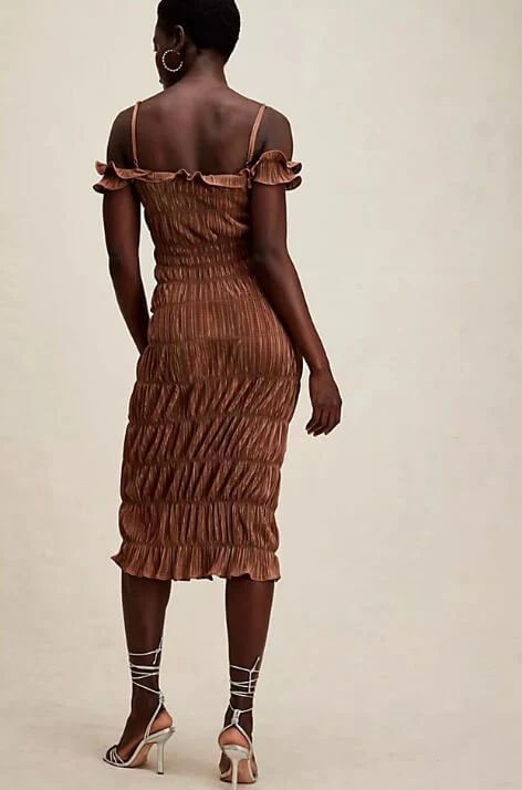Indra Brown Dress - Image 3