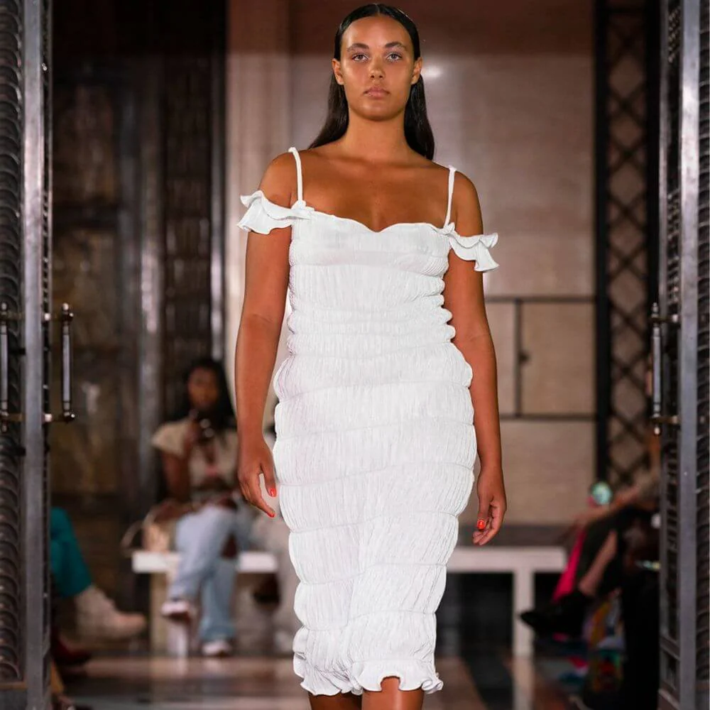 Indra Ivory Dress - Image 2