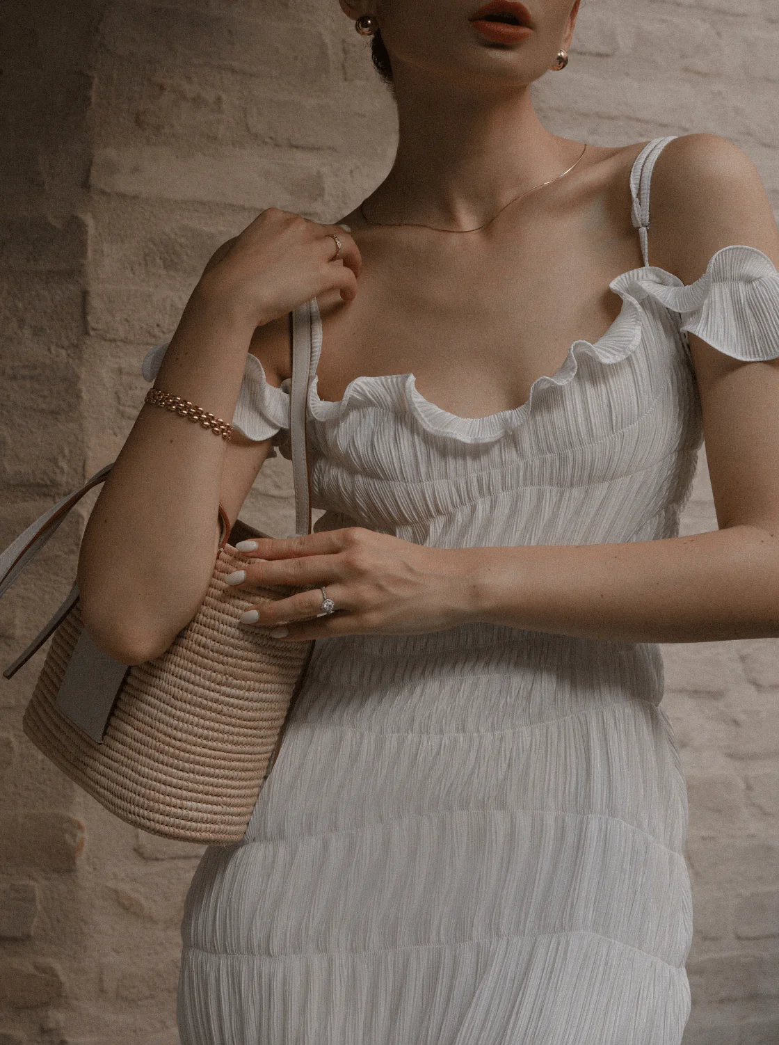 Indra Ivory Dress - Image 5