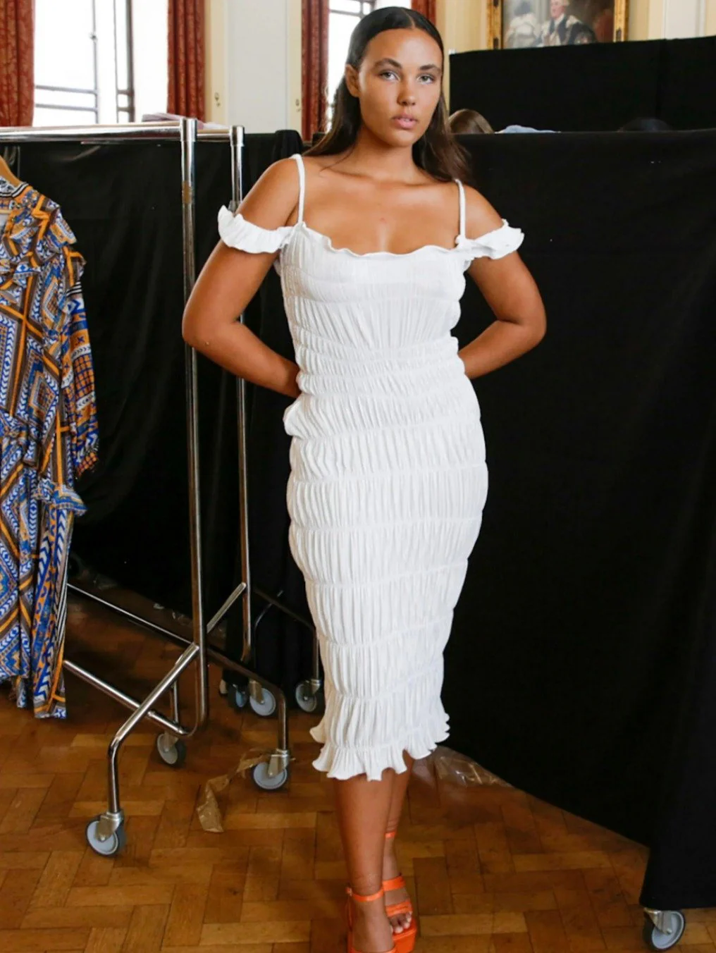 Indra Ivory Dress - Image 7