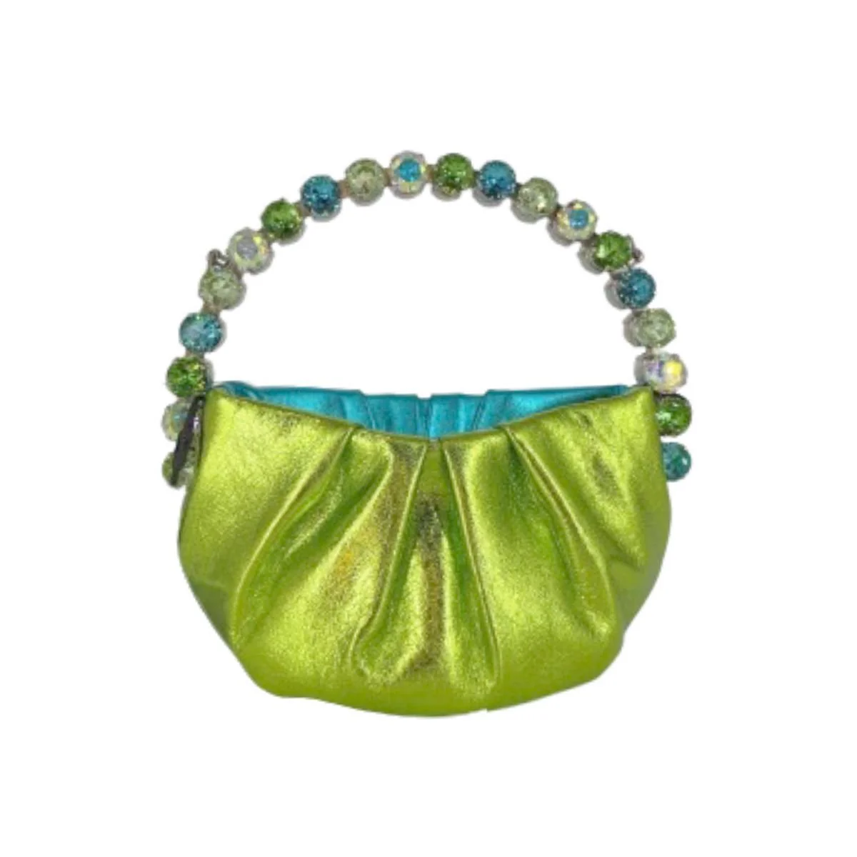 Micro Eternity Metallic Leather - Lime & Blue