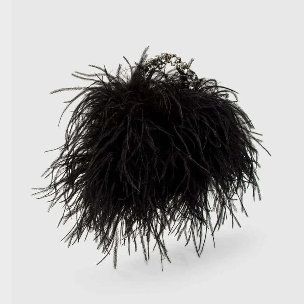 Midnight Taliya Feather Pouch - Image 3