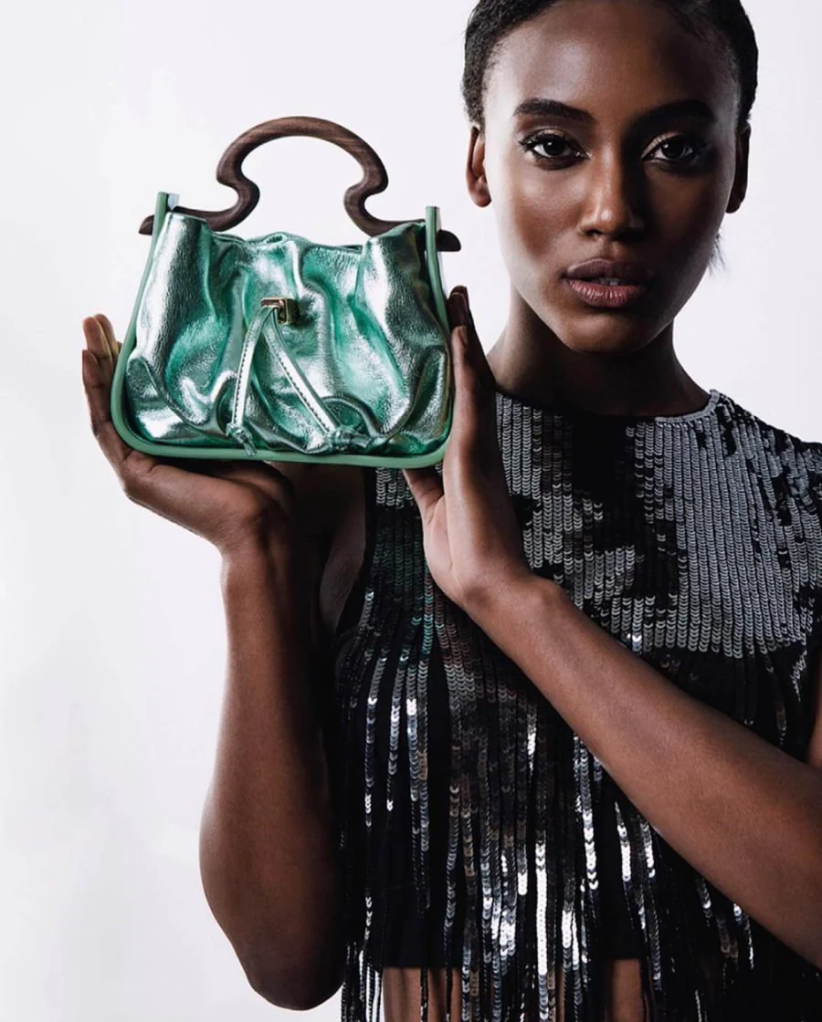 Nemidiana La Mini Glam Green Bag - Image 4