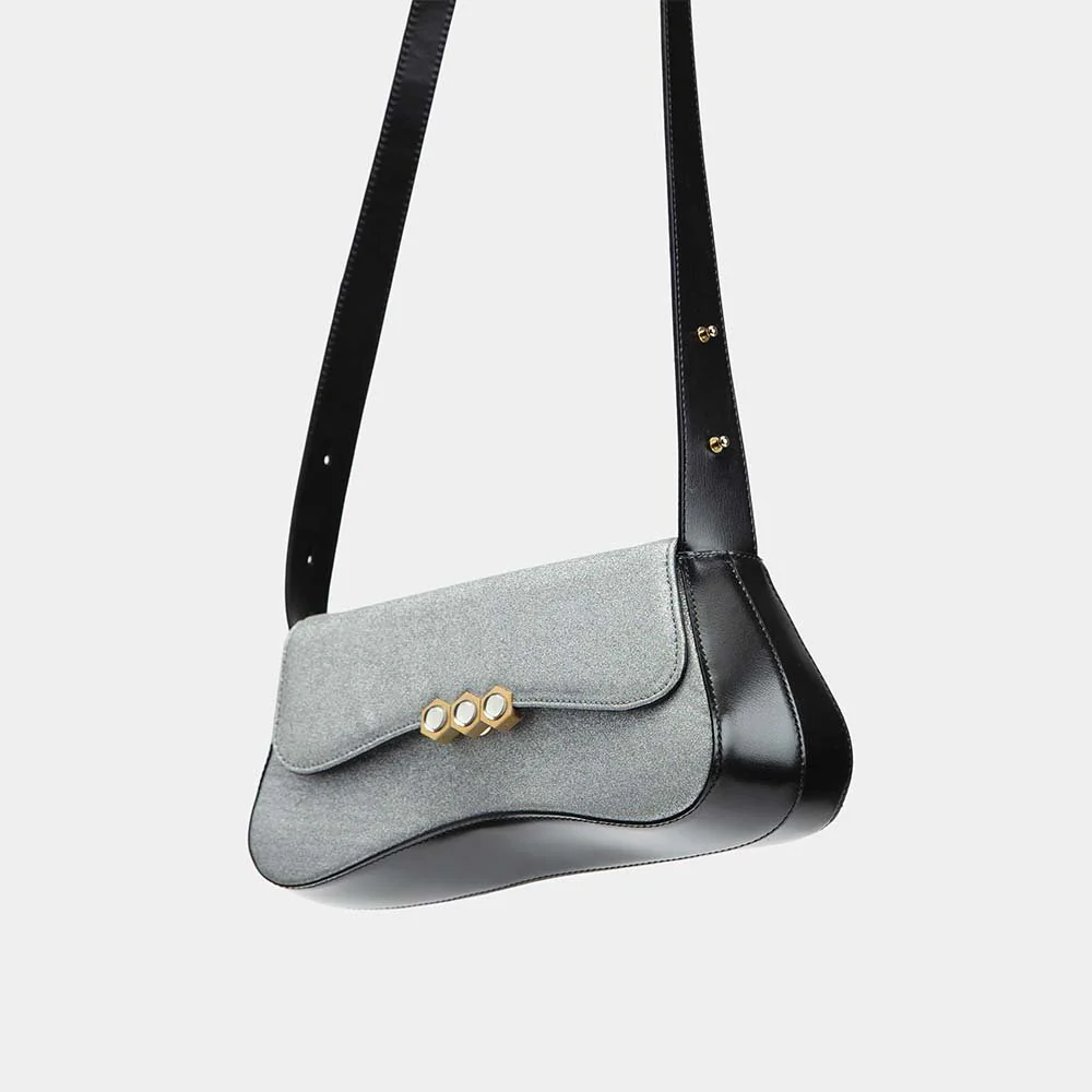 Culita Baguette Bag - Black - Image 3