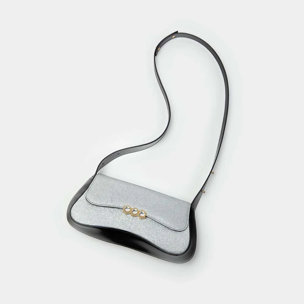Culita Baguette Bag - Black - Image 5