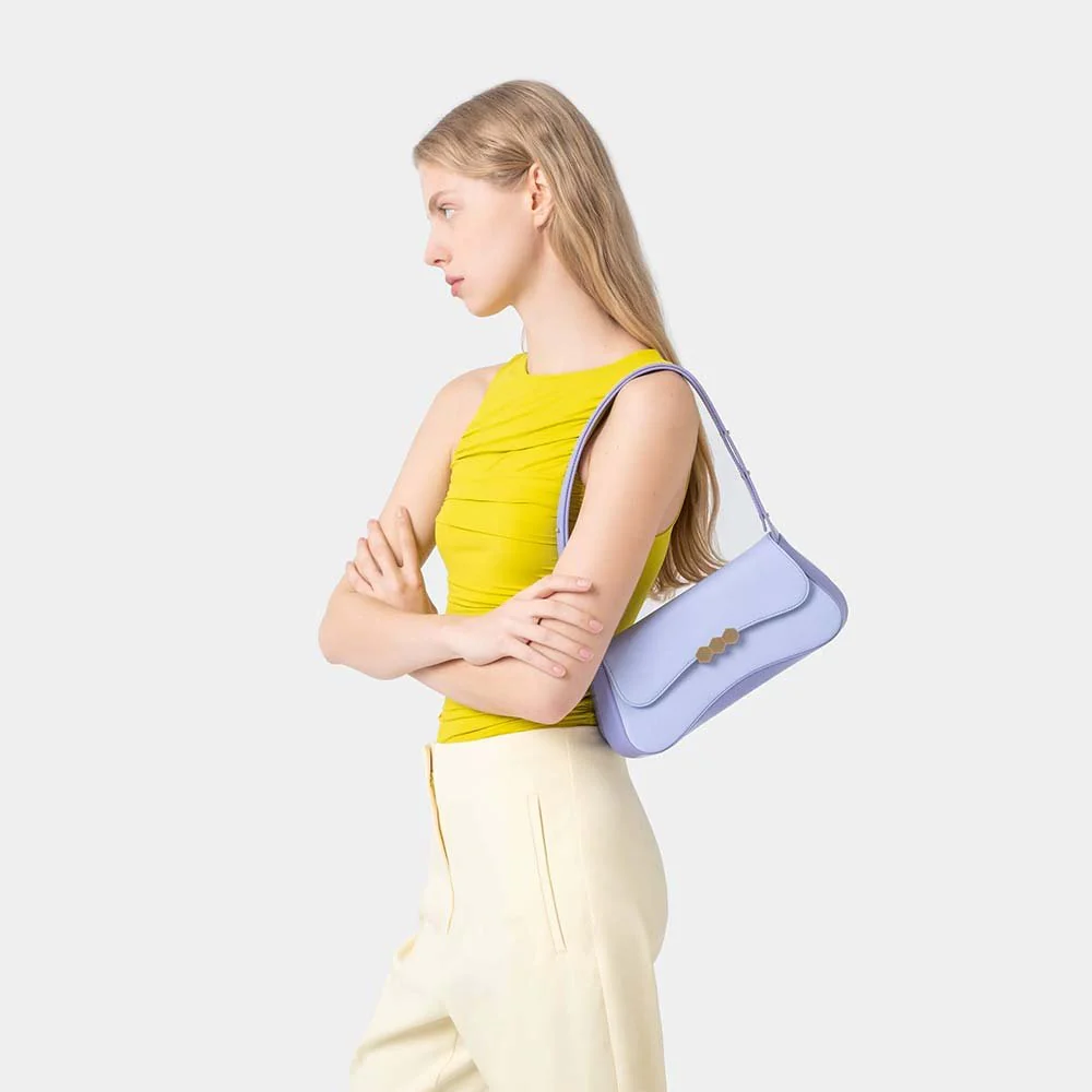 Mietis Culita Baguette Bag - Violet and Purple