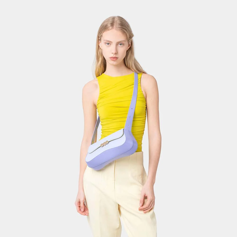 Mietis Culita Baguette Bag - Violet and Purple - Image 3