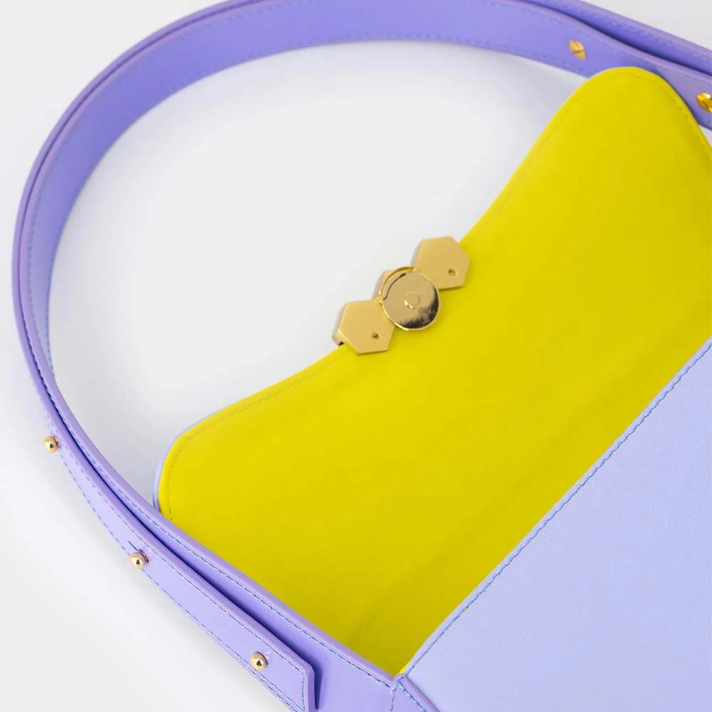 Mietis Culita Baguette Bag - Violet and Purple - Image 6