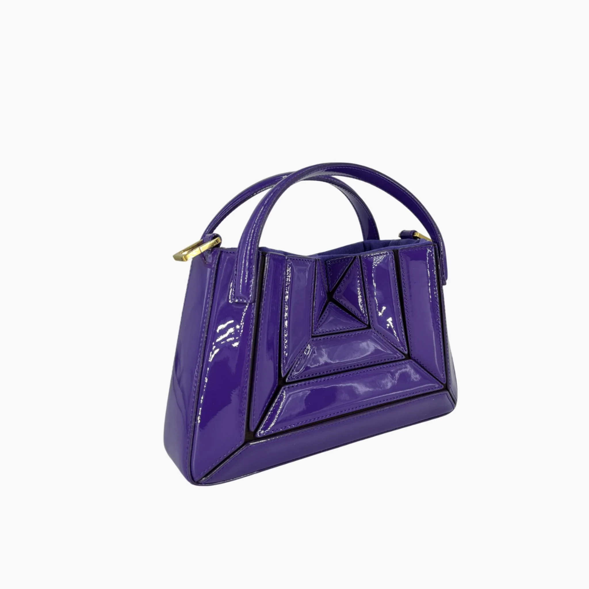 Mini Sera Tote Bag - Patent Purple - Image 2