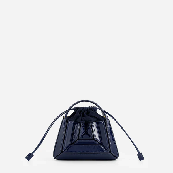 Mini Sera Tote Bag - Patent Navy - Image 2