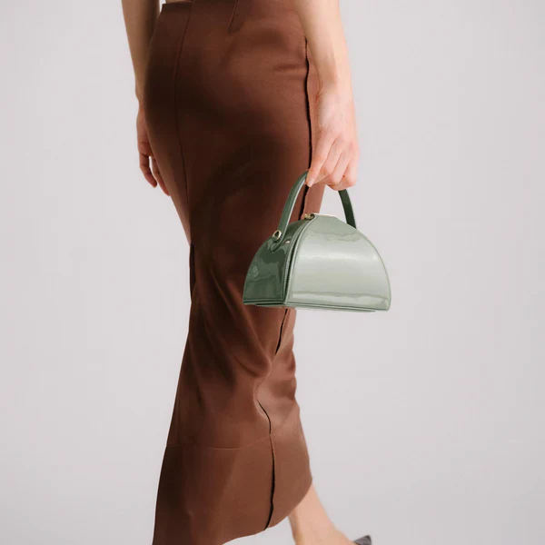 Pandora Mini Bag - Patent Sage - Image 7