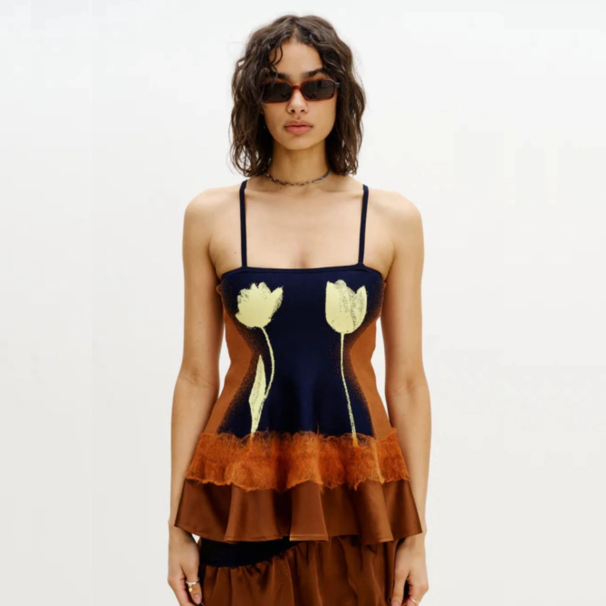 Tulip Needle Punch Tank Top