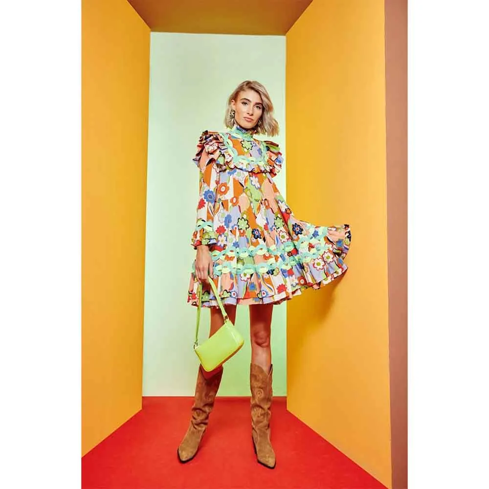 Coquelicot Dress - Blue - Image 5