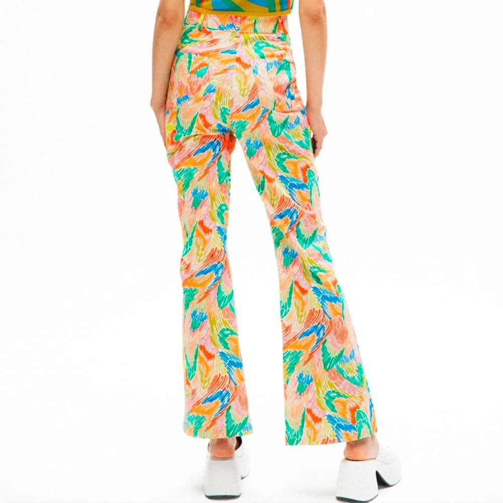 Luna Wide Leg Pants - Rainbow - Image 4