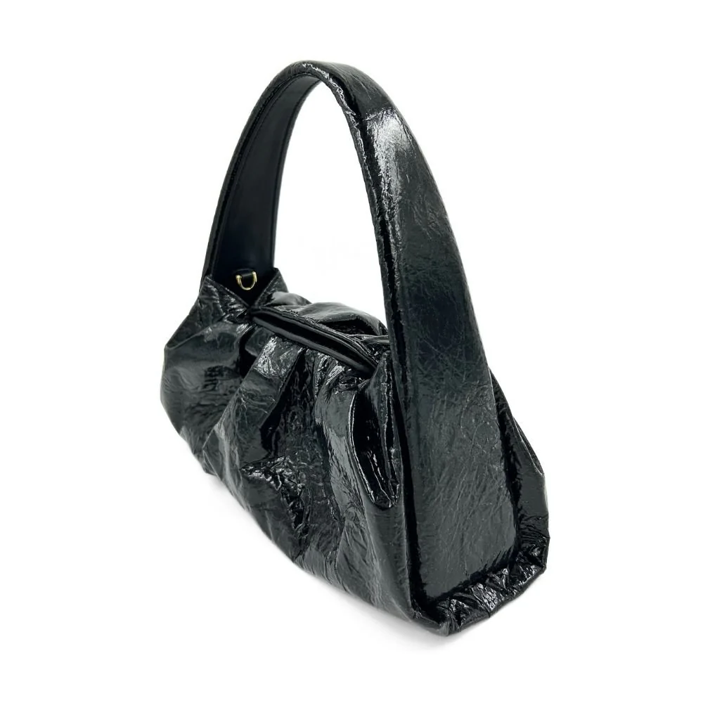 Hera Pineapple Fabric Bag - Black - Image 2