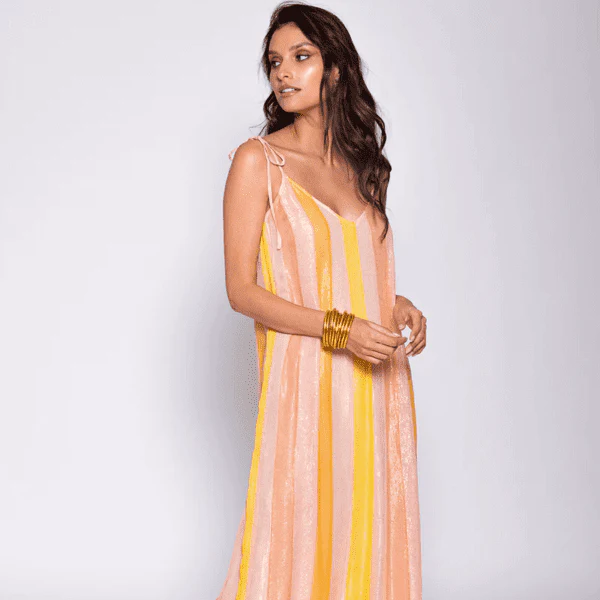 Cary Marbella Mix Peach Dress