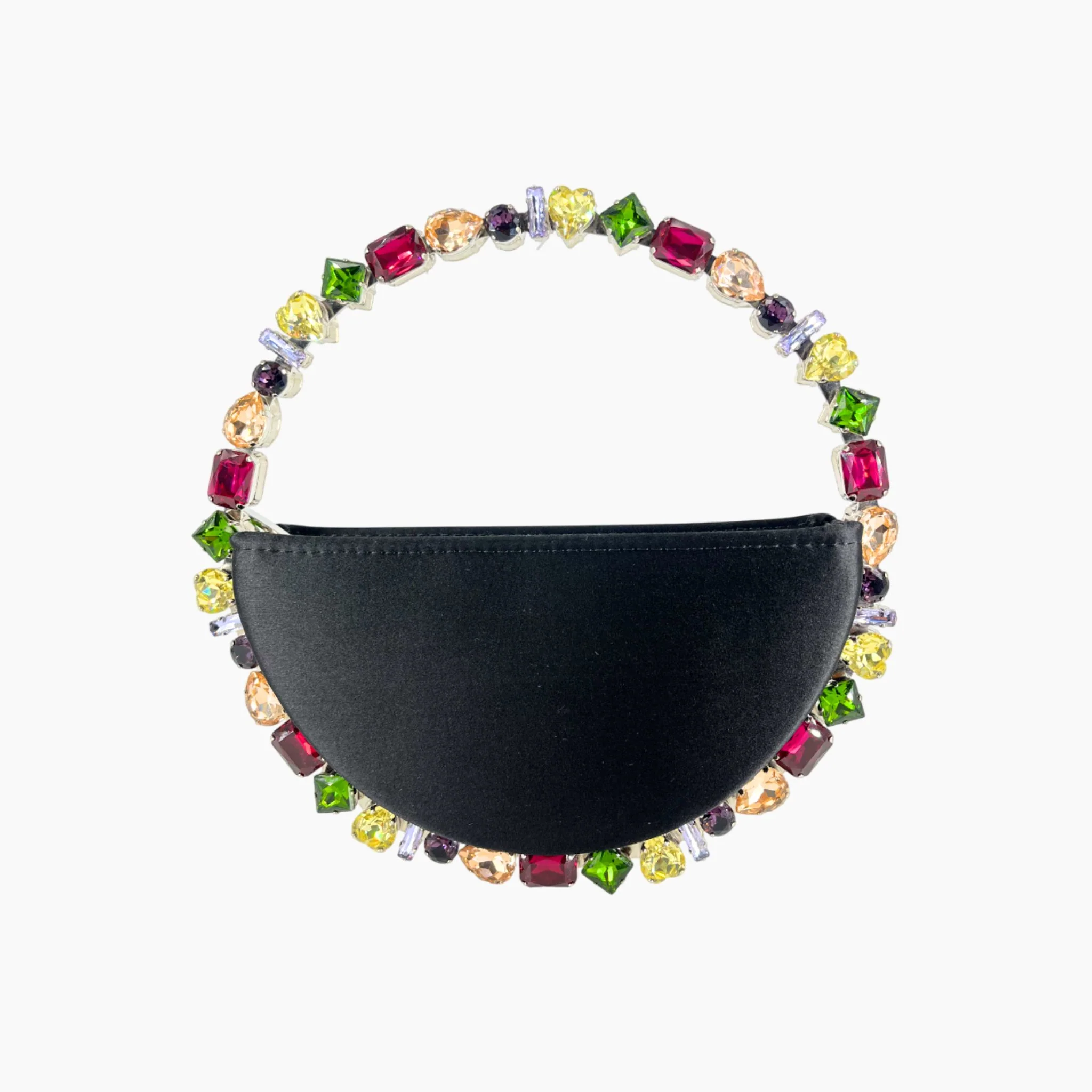 Taliya Satin Clutch - Black