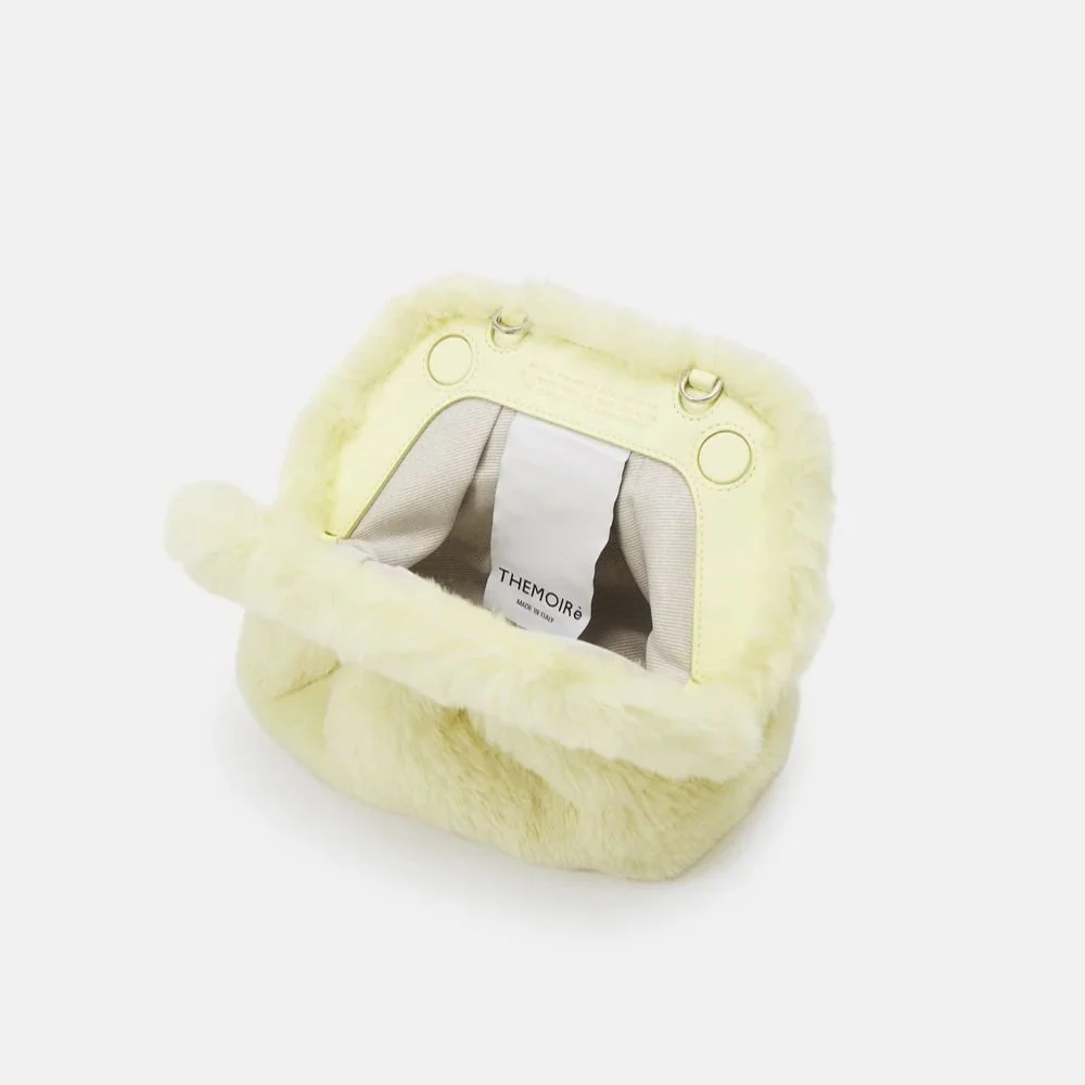 Gea Vanilla Fur Bag - Image 3