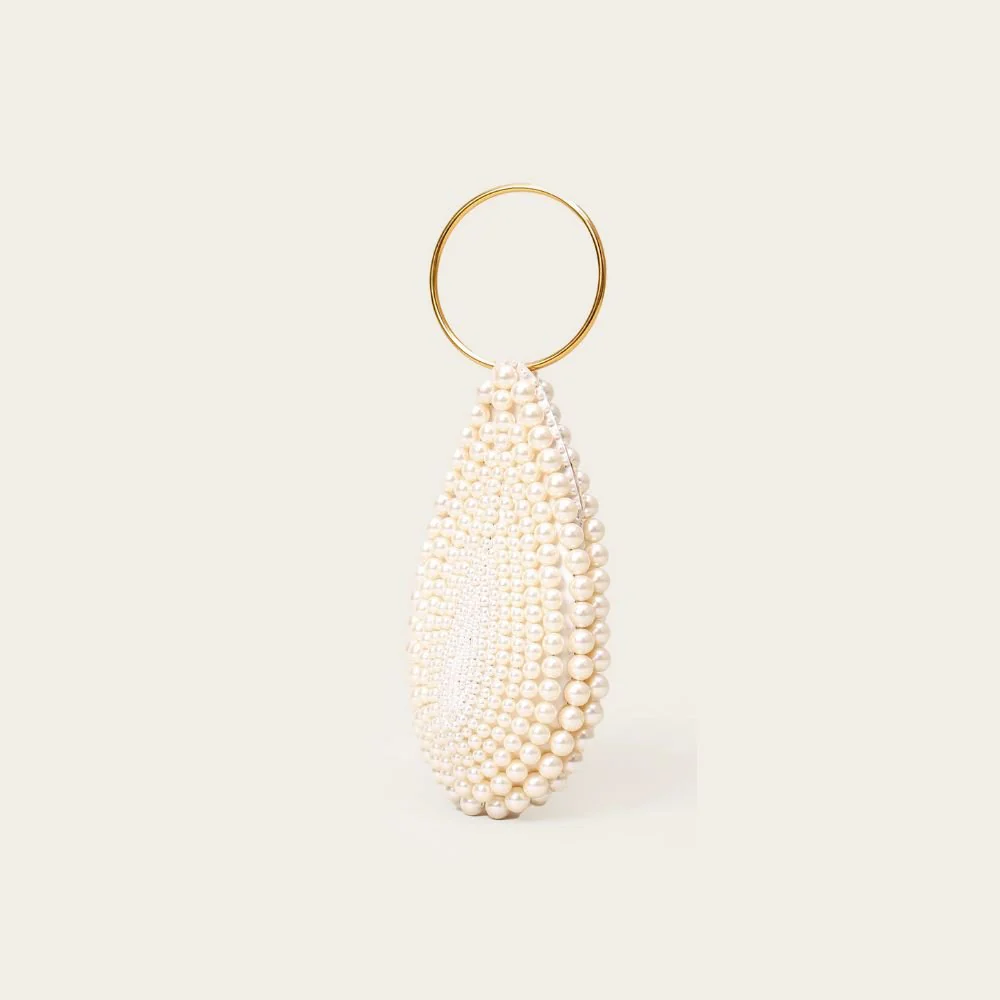 Goutte Pearl Bag - White - Image 3